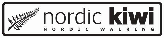 Nordic Walking Logo White Horizontal